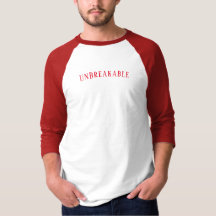 Onbreekbare Rode Baseball stijl T