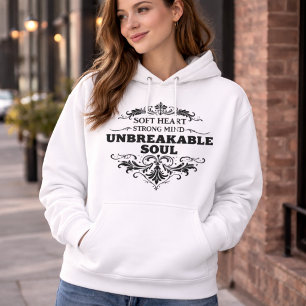 Onbreekbare Ziel Inspirerende Vrouwen Vintage Hoodie