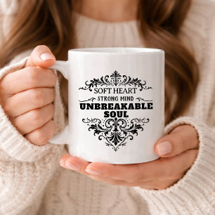 Onbreekbare ziel Inspirerende vrouwen vintage Koffiemok