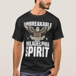 ONBREKBARE PHILADELPHIA GEEST - PHILLY FOOTBAL T-SHIRT