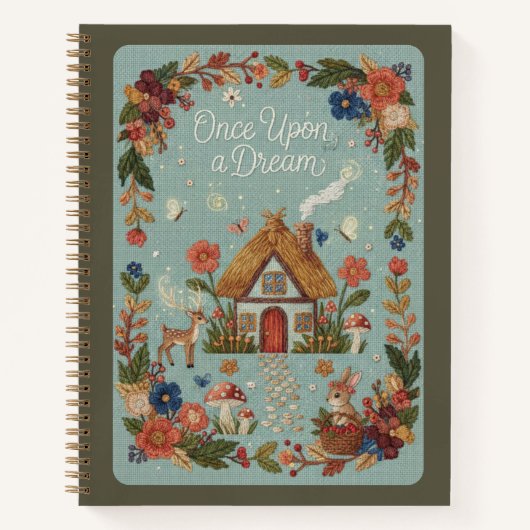Once Upon a Dream Embroidered Cottage Journal (Devant)