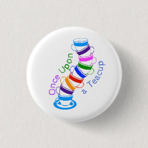Once Upon a Teacup Verzamelbare Pin Ronde Button 3,2 Cm