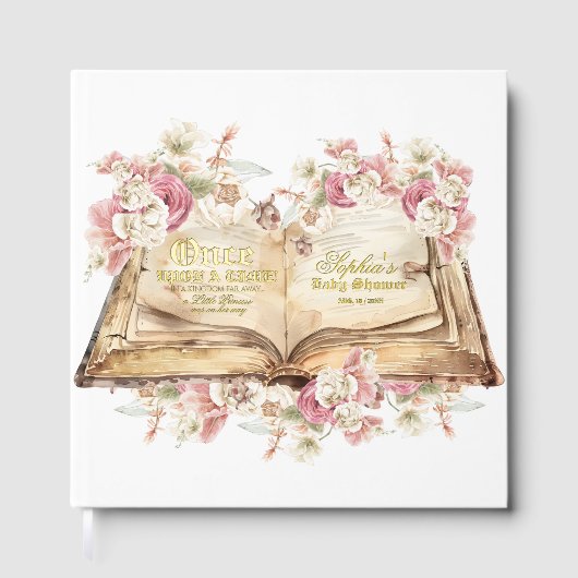 Once upon a time Baby Shower Gastenboek (Voorkant)