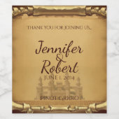 Once Upon a Time Bruiloft Wijn Label Etiket (Enkel label)