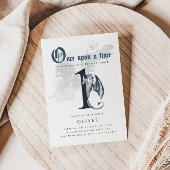 Once Upon a Time | Draak 1e Verjaardagsuitnodiging Kaart