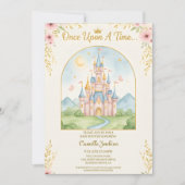 once upon a time fairytale magical royal glitter kaart (Voorkant)