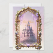 once upon a time fairytale magical royal pink kaart (Voorkant)