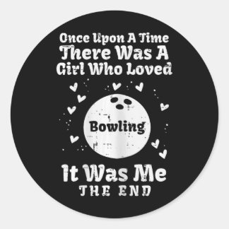 Once Upon a Time Girl hield van bowlingmeisjes Kin Ronde Sticker