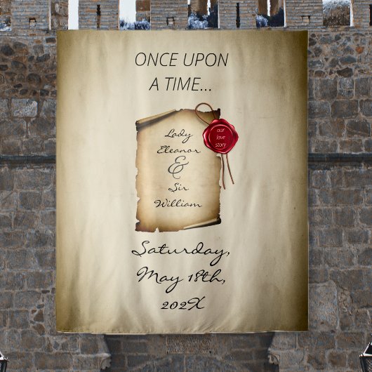 Once Upon A Time Medieval Dark Photo Backdrop Wandkleed