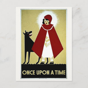 Once Upon a Time Poster, Roodkapje en Wolf Briefkaart