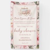 Once Upon a Time Princess Baby shower Welkom Spandoek (Verticaal)
