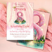 Once Upon a Time Princess Castle Meisje 8e verjaar Kaart