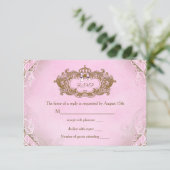 Once Upon a Time Princess Verjaardag RSVP (Staand voorkant)