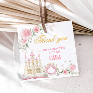 Once Upon a Time Prinses Verjaardagsfeest Plein Bedankjes Labels