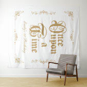 Once upon a time royal party photobooth backdrop wandkleed (In Situ (horizontaal))