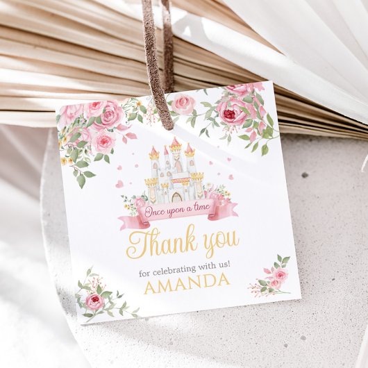 Once Upon A Time Verjaardag Plein Bedankjes Labels