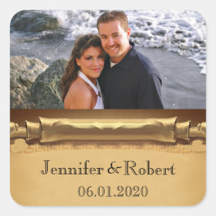 Once Upon a Time Wedding Favor Sticker
