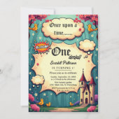 Once Upon A Time Woodland Fairytale 1st Birthday Kaart (Voorkant)