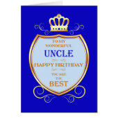 Oncle Anniversaire avec Bouclier (Devant)