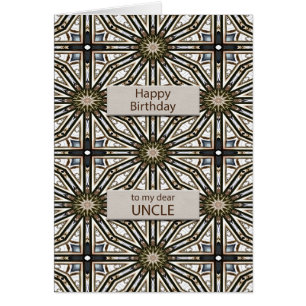 Oncle Anniversaire Mandala Design Abstrait