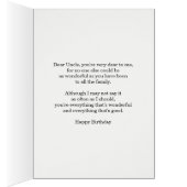 Oncle Anniversaire Mandala Design Abstrait (Intérieur (Droit))