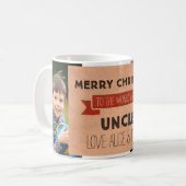 Oncle Christmas Mug de photo de papier d'emballage (Devant gauche)