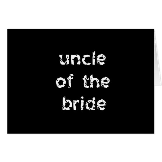 Oncle de la mariée (Devant horizontal)