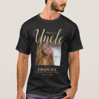Oncle fier | T-Shirt de photo de remise de diplôme