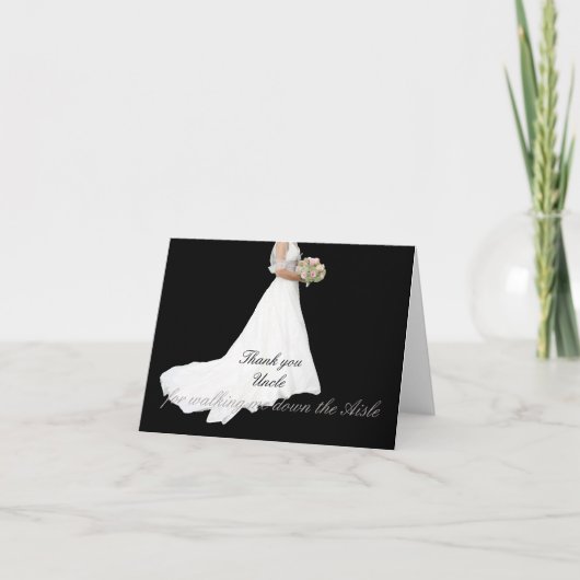 Oncle Merci de m'avoir accompagnée à l'autel (Devant)