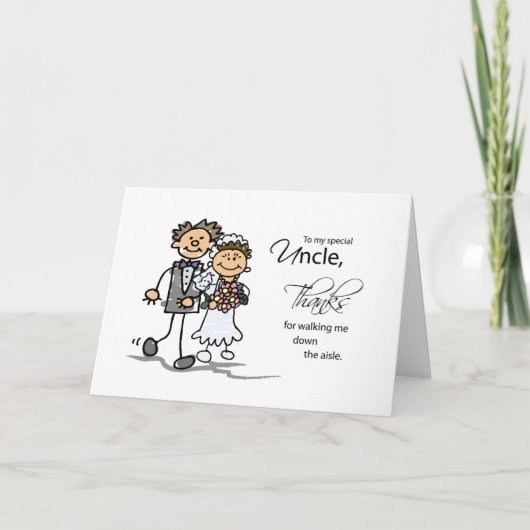 Oncle, Merci de m'avoir conduit à l'autel (Devant)