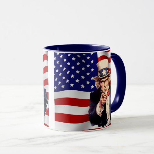 Oncle Sam 1 Mug (Devant droit)