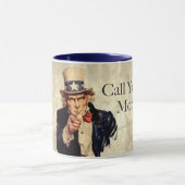 Oncle Sam "appel tasse de votre mère" (Centre)