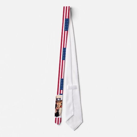 Oncle Sam - cravate de drapeau des Etats-Unis (Dos)