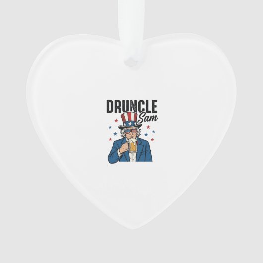 Oncle Sam drôle de conception vectorielle de bière (devant)