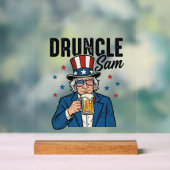 Oncle Sam drôle de conception vectorielle de bière (Neutre)