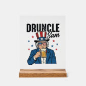 Oncle Sam drôle de conception vectorielle de bière (Recto)