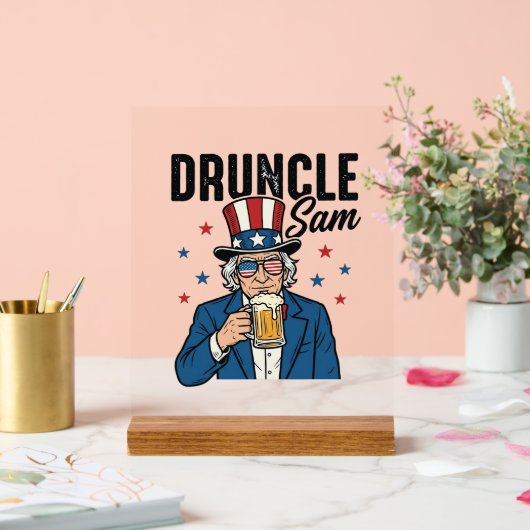 Oncle Sam drôle de conception vectorielle de bière (Mariage)