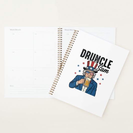 Oncle Sam drôle de conception vectorielle de bière (Devant avec enveloppe)