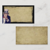 Oncle Sam et cartes de visite professionnelle de (Devant / Derrière)