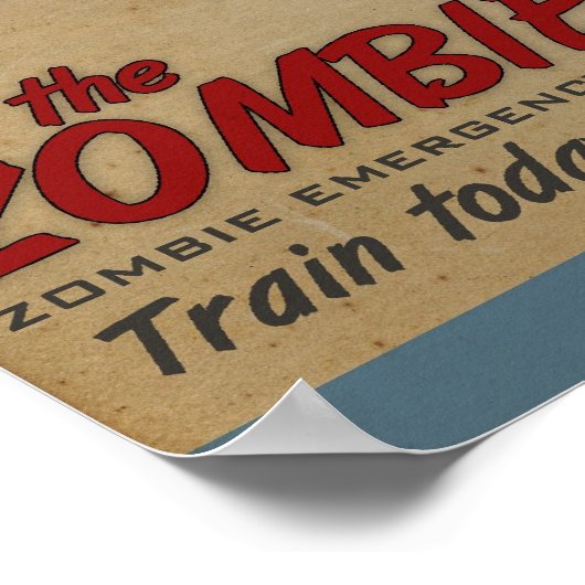 Oncle Sam veut vous pour Poster Zombie Apocalypse (Coin)