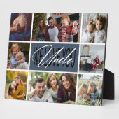 Oncle We Love You Photo Collage Plaque (Côté)