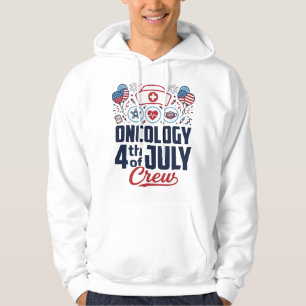 Oncologie 4 juli Crew Medisch Patriottisch Shirt