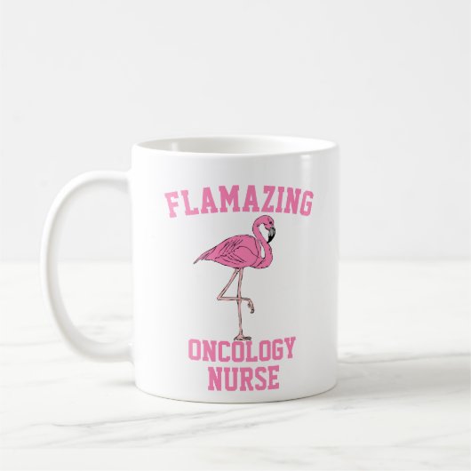 Oncologie flamazée Infirmière Mug (Gauche)