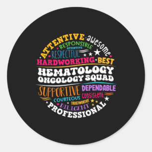 Oncologie Hematologie Verpleegster Team Pediatrisc Ronde Sticker