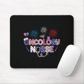 Oncologie verpleegkundige 4 juli Amerikaanse verpl Muismat (Met muis)