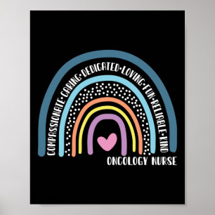 Oncologie verpleegkundige Compassionate Caring Ded Poster