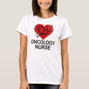 Oncologie Zenuwhart Stethoscoop T-shirt