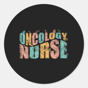 Oncologieverpleegkundige Kanker Verpleging Verplee Ronde Sticker