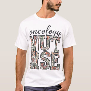 Oncologieverpleegster bloem vintage t-shirt