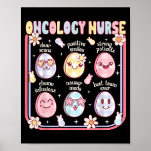 Oncologieverpleegster Pasen Ei Schattige Hematolog Poster